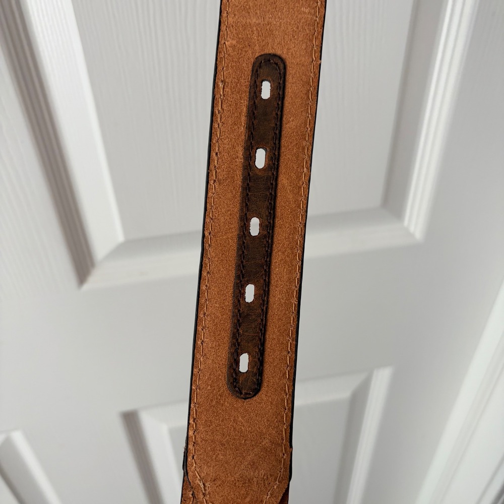 Nocona Belt Co Mens 44 Brown Leather Camo  Belt N24998222 - Picture 8 of 10
